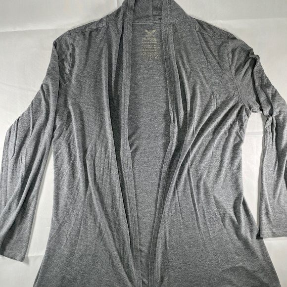 Faded Glory Women’s Grey Open Front Cardigan Sweater – Size L - Picture 2 of 5